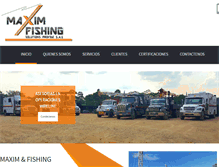 Tablet Screenshot of maximfishing.com